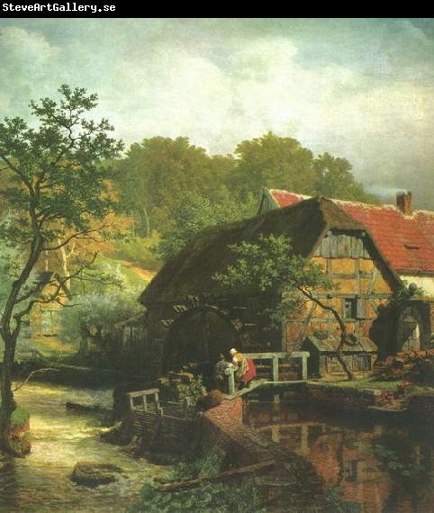 Andreas Achenbach Westfalische Wassermuhle